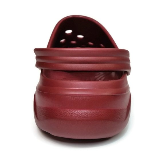 Amoji Unisex Garden Clogs Maroon Slip On Casual Shoes Men's 10 Women's 12 - Picture 8 of 9